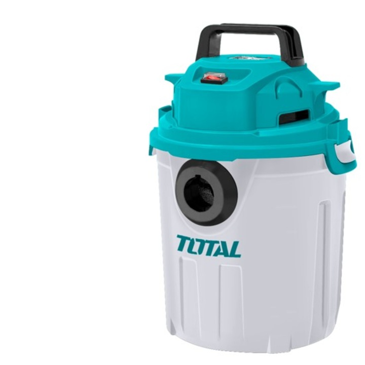 Total porszívó, száraz és nedves tisztításhoz, 1000W, 10L, fehér / kék