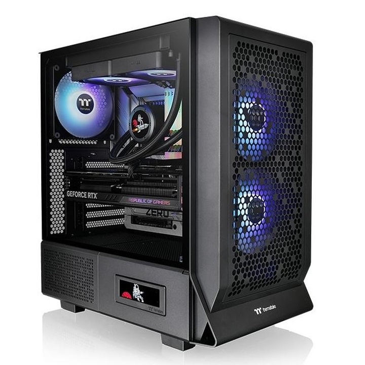 Thermaltake Ceres 330 TG ARGB PC tok, fekete