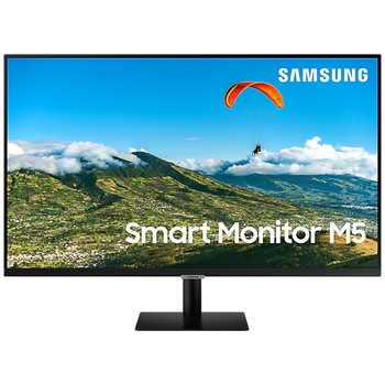 Monitor SMART SAMSUNG, TV Experience, LS27DM500EUXDU, 27", 4ms, Full HD, Alb, HDR10, HDMI