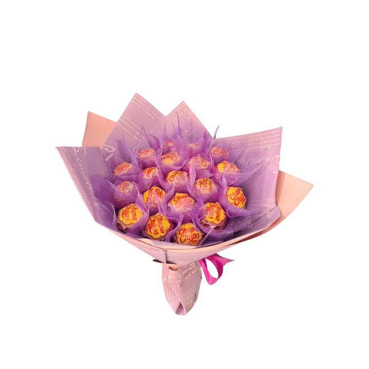 Buchet dulce din acadele Chupa Chips