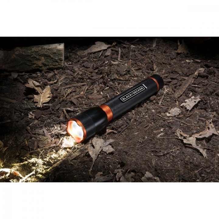 Taktikai alumínium zseblámpa 6w 350lumen fekete + decker
