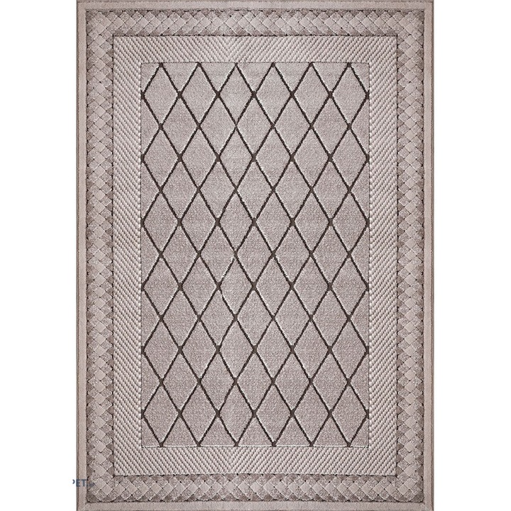 Covor Modern, Home Vista, Fashion 32009, Bej / Maro, 60x130 cm