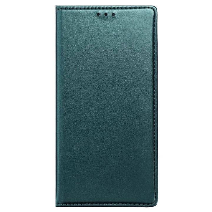 Husa pentru Samsung Galaxy S25 Ultra, Piele ecologica, Premium PU Leather Book, Buzunar card, Inchidere magnetica, Functie stand / suport, Decupaj difuzor apeluri, Acoperire completa 360 de grade, Protectie fata-spate, Tip carte, Verde inchis