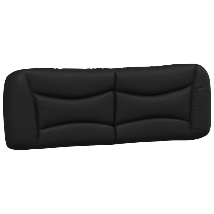 Perna pentru tablie pat vidaXL, negru, 160 cm, piele artificiala, 3.9 Kg