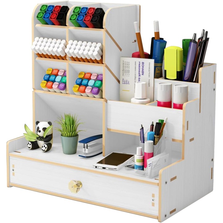 Organizator pentru birou, 13 compartimente