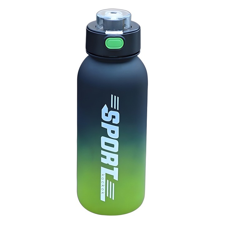 Sport flakon egy kattintással nyitható, szilikon zárral, gradiens, űrtartalom 1000 ml, 25x8cm