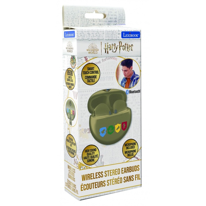 Bluetooth Lexibook Harry Potter fülhallgató, 75x30x180mm, többszínű