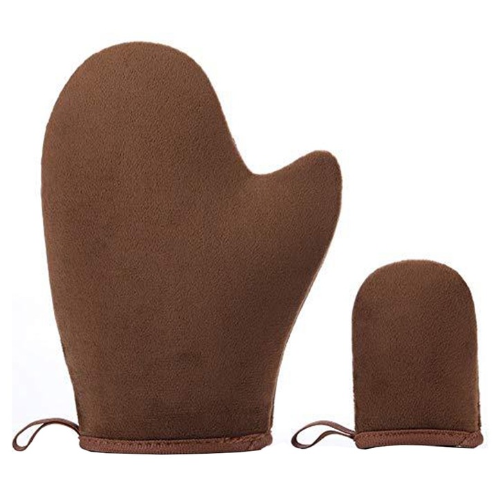 Комплект от 2 ръкавици за автобронзиране, AllizBan, кафяви