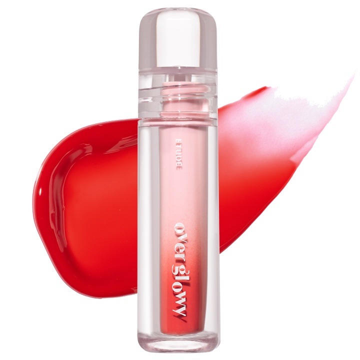 Ruj Etude Over Glowy Lip Tint 03 Ddori Apple Red