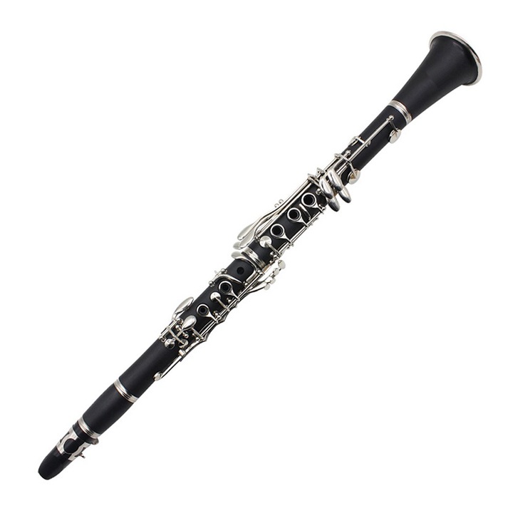 Кларинет Musical Virtue, IdeallStore, 17 клавиша, 65 см, черен