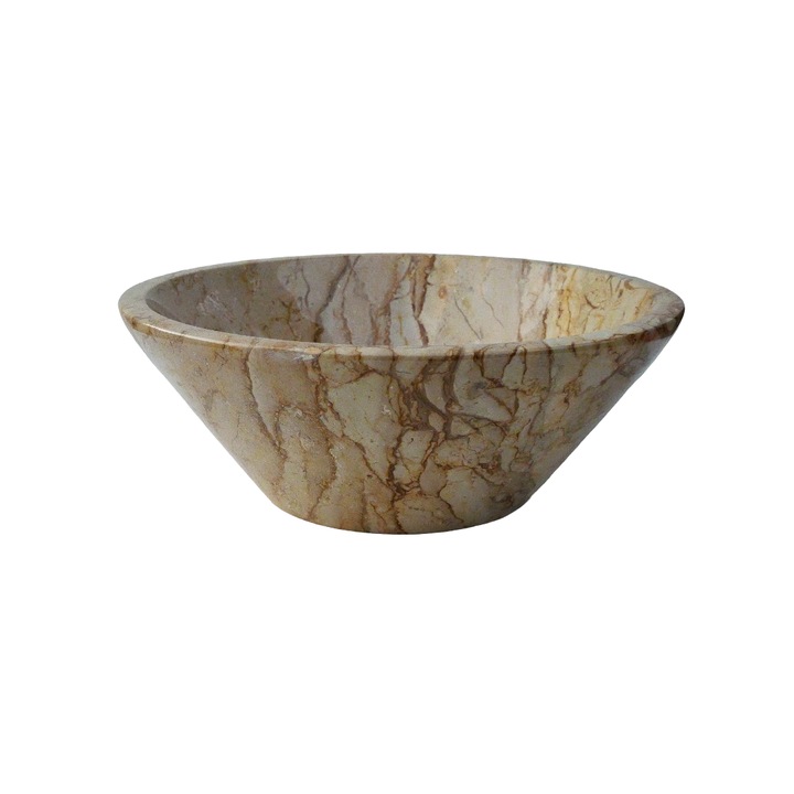 Chiuveta lucrata manual, Marmura, Bej