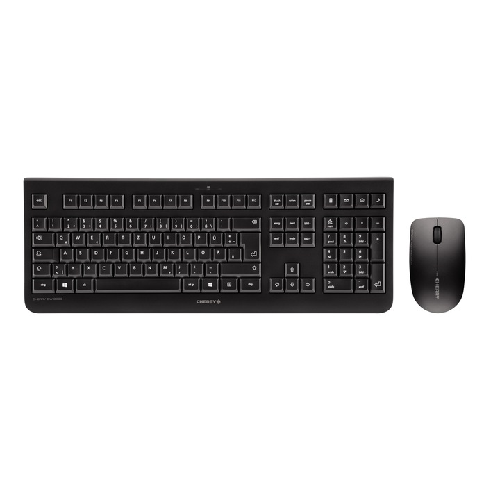 Комплект клавиатура и мишка CHERRY DW 3000, механична, черна, пълноразмерна