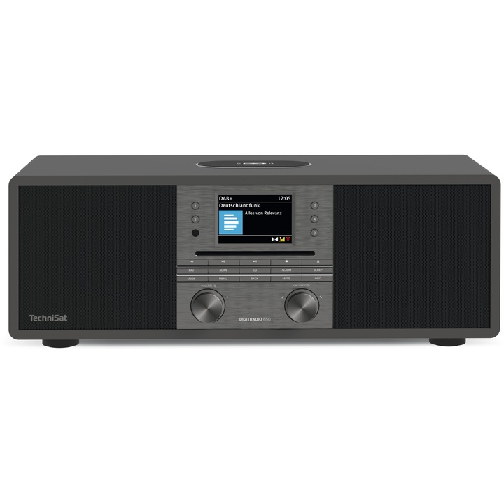 Radio DigitRadio 650 Sistem Hi-Fi Spotify, Amazon Music, Bluetooth, DAB+, Internet Radio - 2 x 20W + 1 x 30W incarcare fara fir QI antracit