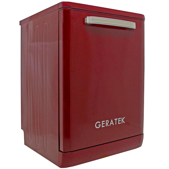 Masina de spalat vase Geratek Wien GS6200WR *E*, 60 cm, culoare rosu vin