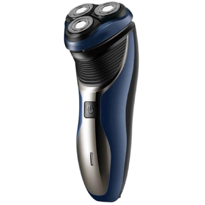 Aparat de ras cu acumulator reincarcabil, Selling Depot®, cap flexibil, model GM-7727, Albastru