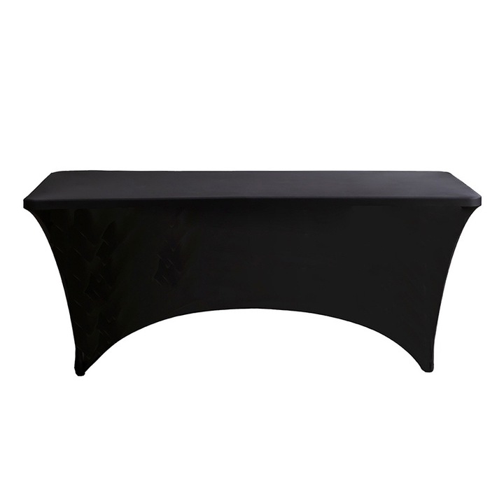 BOMSTOM terítő, rugalmas, téglalap alakú, fekete, 183x76x76cm