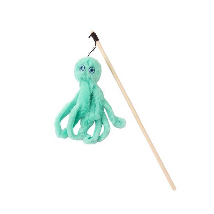 Macskajáték, polip, 100cm, zöld