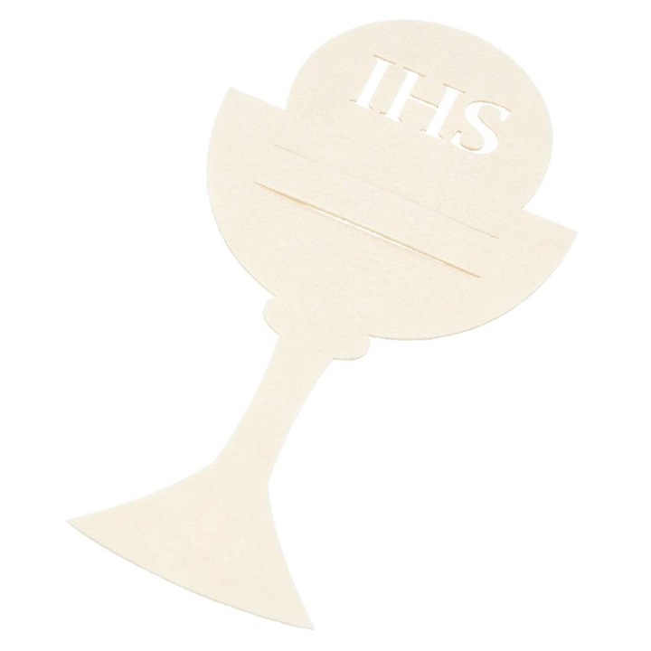 Set etui tacamuri PartyCollection, 18x9.5cm, bej, 6 piese