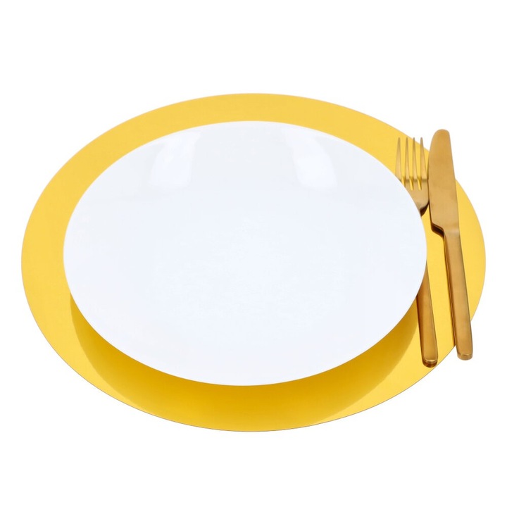 Комплект 12 Декорации за Причастие PartyCollection, Крем и Злато, 30см