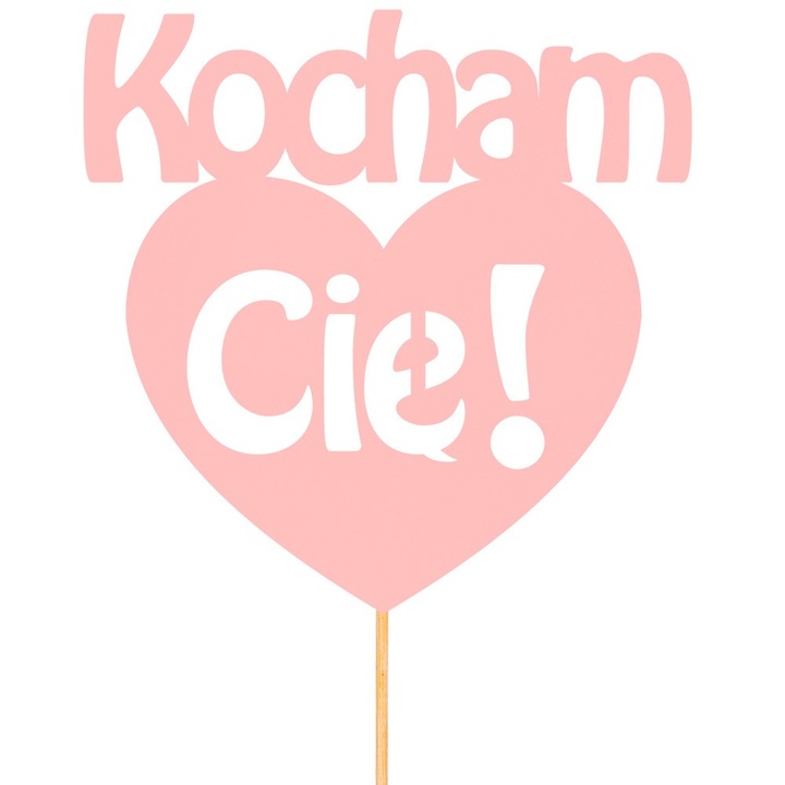 Topper pentru tort, PartyCollection roz