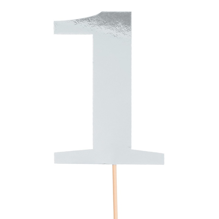 Topper pentru tort, PartyCollection argintiu