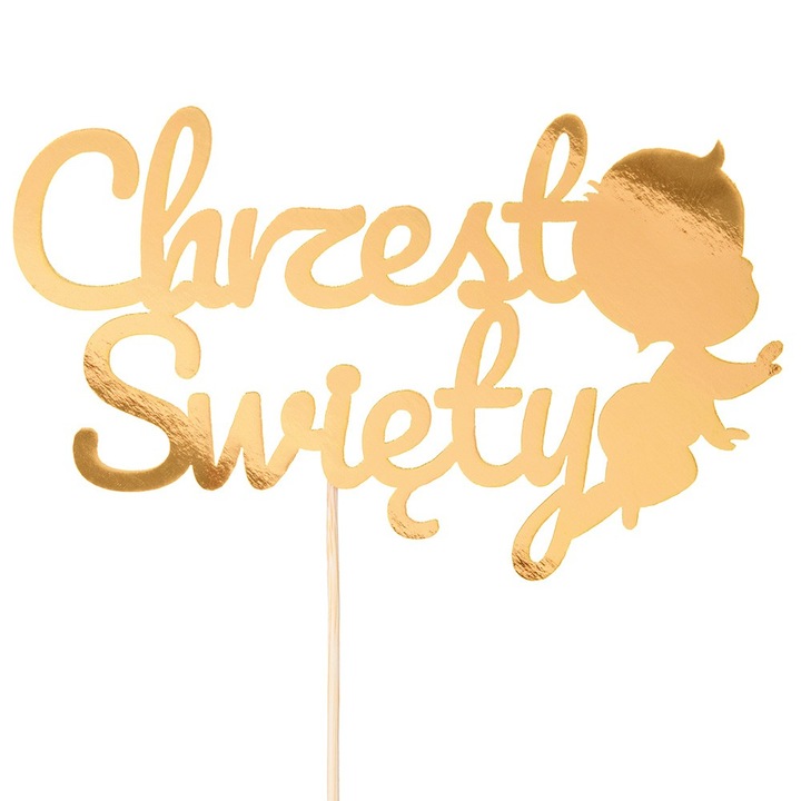 Topper pentru tort, PartyCollection auriu