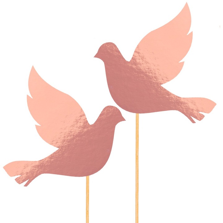 Топпер за торта, PartyCollection розово злато