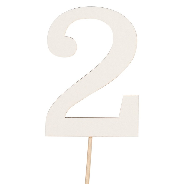 Топер за торта, PartyCollection, номер 2, 9.5x7см