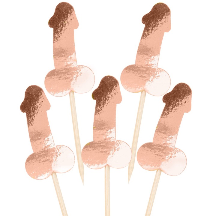 5 db-os süteménykiegészítő készlet, PartyCollection, Papír, Többszínű, 7 x 3,5 cm