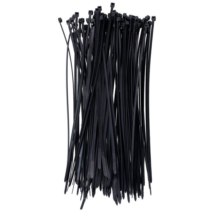 100 db PartyCollection nyaklánc készlet, fekete, 3,6x20 cm