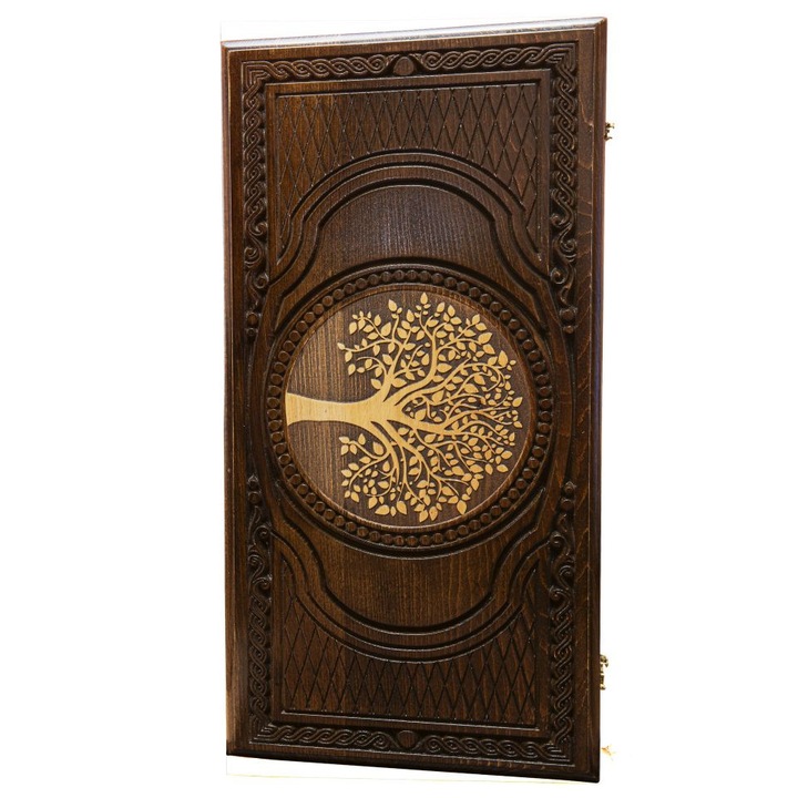 Set de sah si table gravat manual Tree of life 10002