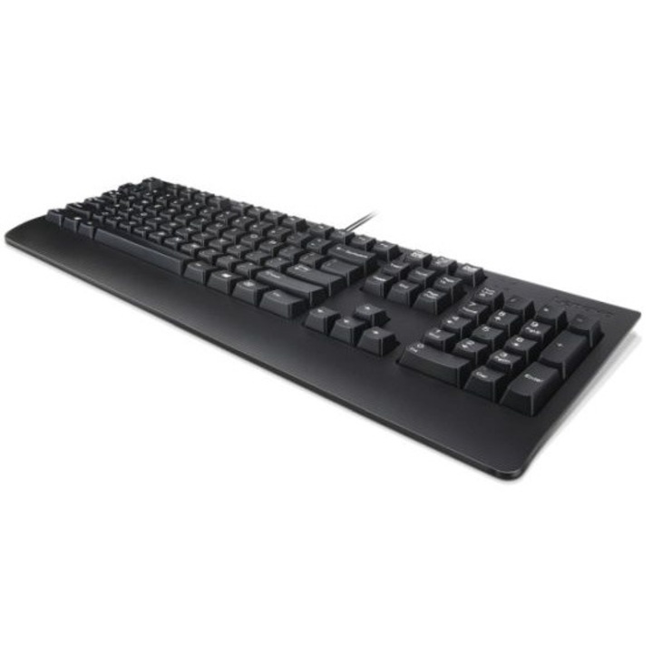 Клавиатура Lenovo Preferred Pro II, пълноразмерна, кабелна, AZERTY, черна