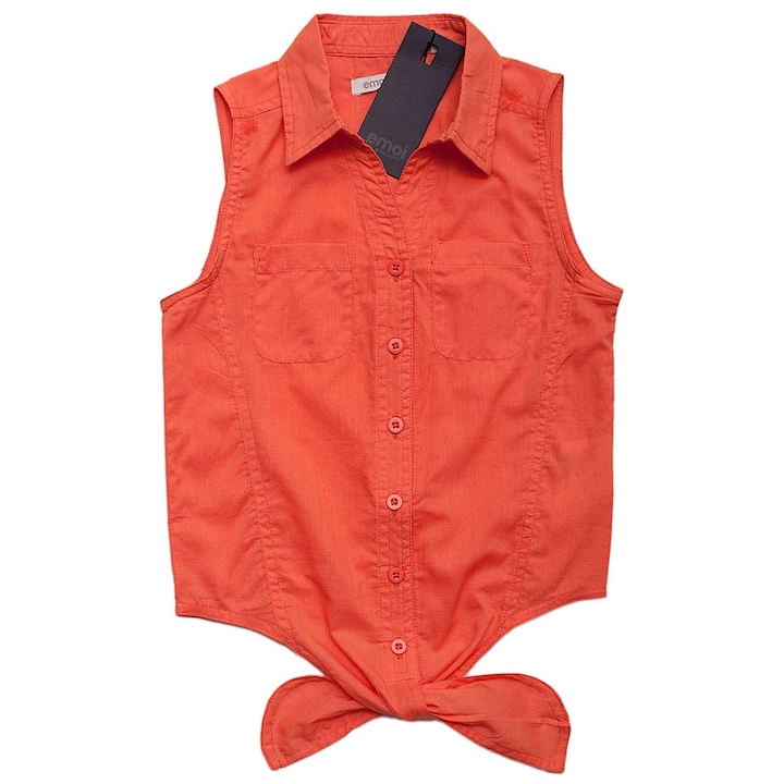 Vegotex, fara maneci, buzunare, inchidere cu nasturi, 100% bumbac, 98, Portocaliu
