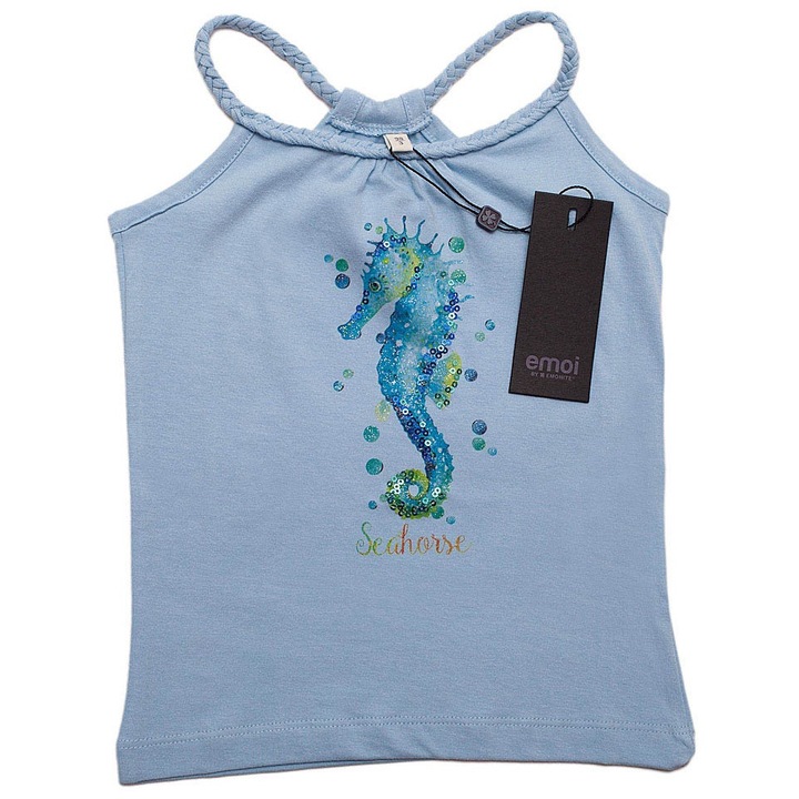 Tricou Vegotex, seahorse, 98, Albastru