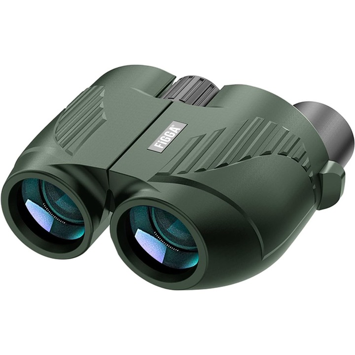 Binoclu 20 x 25 FiGGA®️ Lentile Premium Prism BAK4, Vedere Nocturna, Rezistent La Apa, Pentru Adulti Si Copii, Putere Mare De Focalizare Pentru Observarea Pasarilor, Vanatoare, Calatorii, Turism, Verde