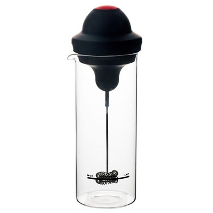 Пенообразувател за мляко, 450 мл, стъклен, преносим