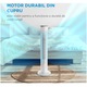 Ventilator turn Midea FZ10-21ARBW, Aromaterapie incorporata, 3 moduri, Control cu panou tactil, Temporizator, 40 W, Telecomanda, Alb