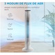 Ventilator turn Midea FZ10-21ARBW, Aromaterapie incorporata, 3 moduri, Control cu panou tactil, Temporizator, 40 W, Telecomanda, Alb