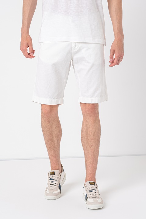 Pierre Cardin, Къс панталон с лен, Бял