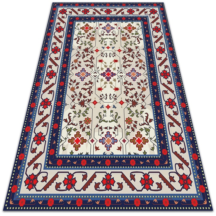 Covor de vinil, PVC, Modele persane, Roz, 150 cm x 225 cm, 010260360300000031010