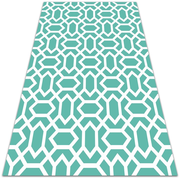 Covor de vinil, PVC, Se agata, Verde, 120 cm x 180 cm, 010260360160000020461