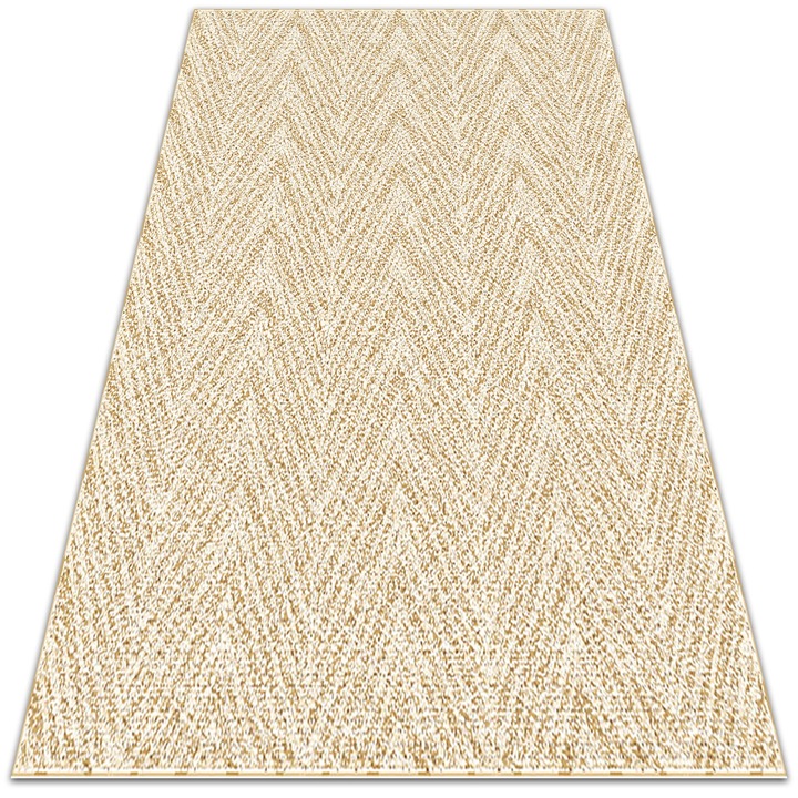 Covor de vinil, PVC, Model de tesatura, Galben, 100 cm x 150 cm, 010260360050000030976