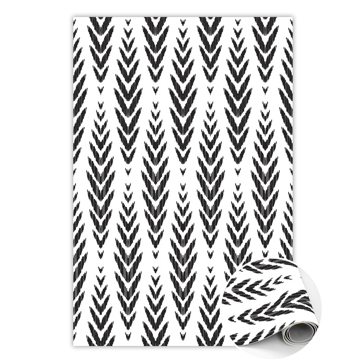 Covor de vinil, PVC, Chimie, Negru, 60 cm x 90 cm, 010260360570000030983