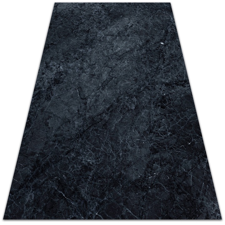 Covor de vinil, PVC, Marmura frumoasa, Negru, 120 cm x 180 cm, 010260360160000020217