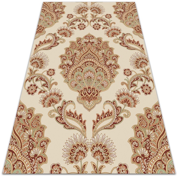 Covor de vinil, PVC, Stilul paisley, Bej, 120 cm x 180 cm, 010260360160000029720