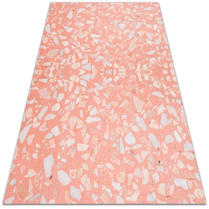 Covor de vinil, PVC, Marmura, Roz, 120 cm x 180 cm, 010260360160000020356