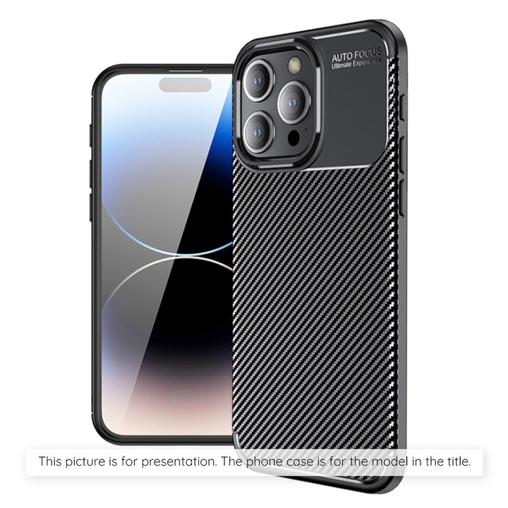 Калъф за Google Pixel 9 Pro - Techsuit CarbonFiber - черен