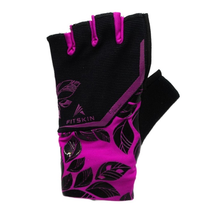 Manusi Fitskin Power Femei, Negru/Roz, L