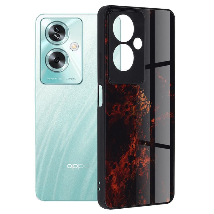 Калъф за Oppo A79 5G / OnePlus Nord N30 SE - Techsuit Glaze Series - Red Nebula