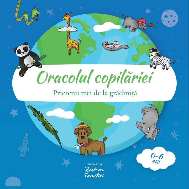 Carte jurnal copii oracol, "Oracolul copilariei - Prietenii mei de la gradinita" - (Tematica: Animale, 0-6 ani), Mia Willms, 72 pagini